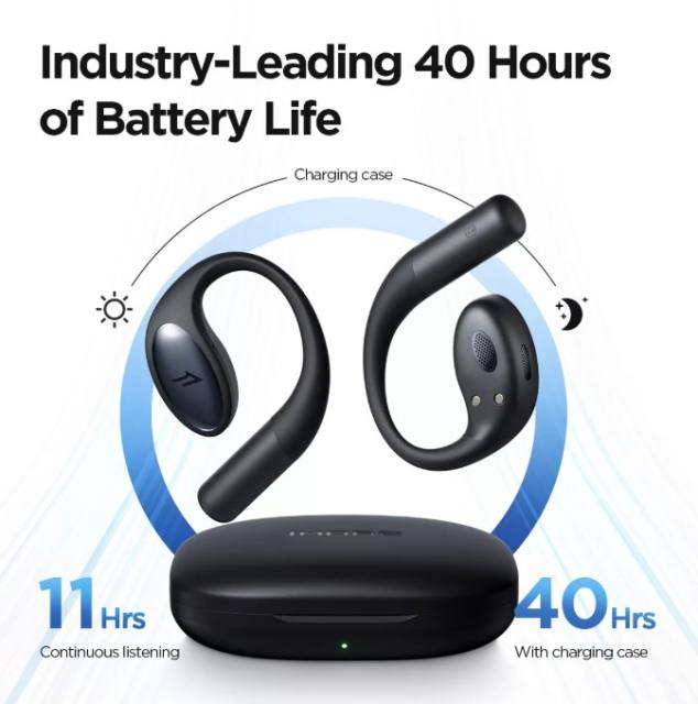New 1MORE S51 Open Ear Wireless Earphones Ultra-Lightweight Design Secure Fit Open Ear Earbuds