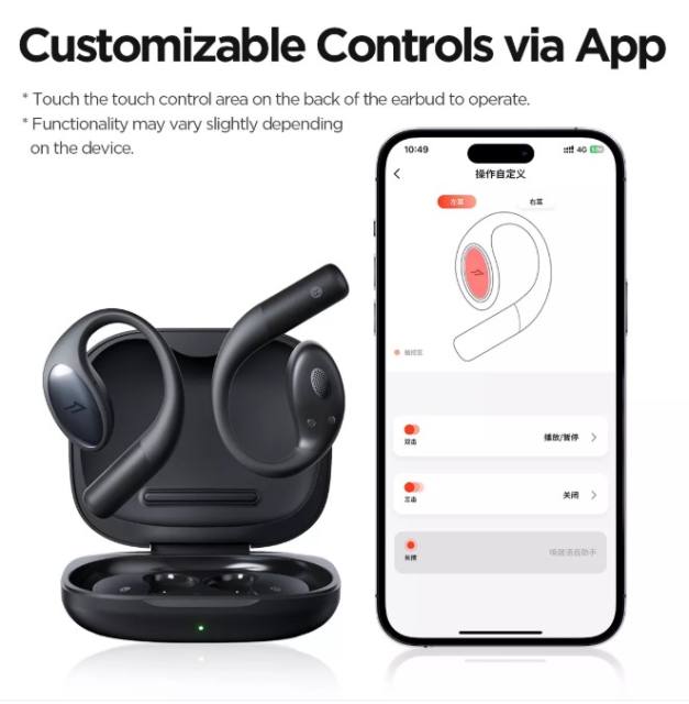 New 1MORE S51 Open Ear Wireless Earphones Ultra-Lightweight Design Secure Fit Open Ear Earbuds