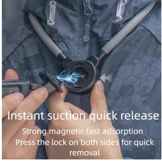 Magnetic Quick Release Neck Mount Holder Selfie Bracket for Gopro GoPro Hero 12/11 Black DJI Action 4 3 2 Insta360 Camera