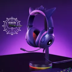 New Razer x Pokémon Gengar Kraken V3 X Wired Headset Headphone Limited Edition