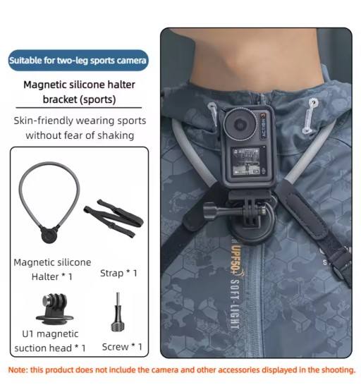 Magnetic Quick Release Neck Mount Holder Selfie Bracket for Gopro GoPro Hero 12/11 Black DJI Action 4 3 2 Insta360 Camera