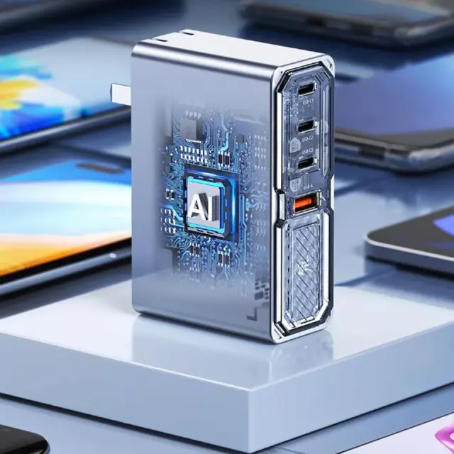 Original Nubia Red Magic 10 Pro+ 140W 4 Port GaN PD3.1 USB-C Wall Charger Cable