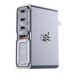 Original Nubia Red Magic 10 Pro+ 140W 4 Port GaN PD3.1 USB-C Wall Charger Cable