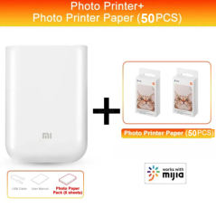 New Xiaomi Portable Mini Printer Mijia Mi ZINK Photo Pocket Printer AR Video Thermal DIY Color Print Sticker