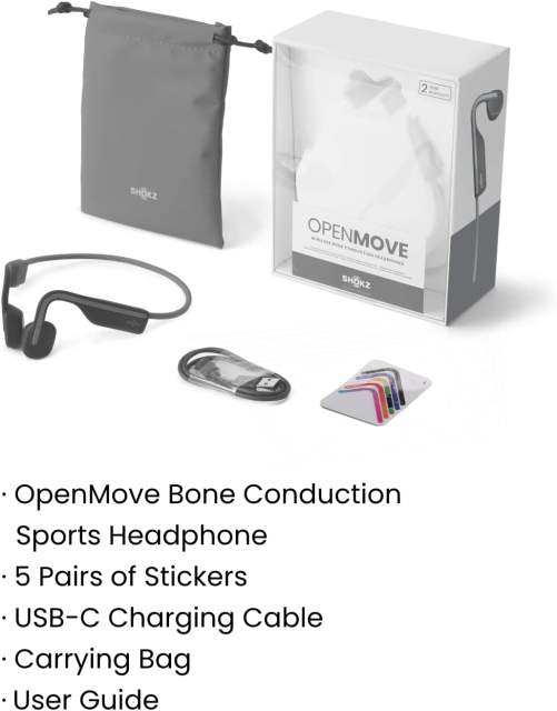 New SHOKZ OpenMove S661 Open-Ear Bluetooth Sport Headphones Bone Conduction Wireless Earphones