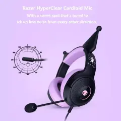 New Razer x Sanrio Kuromi Kraken V3 X Wired Headset Headphone Limited Edition