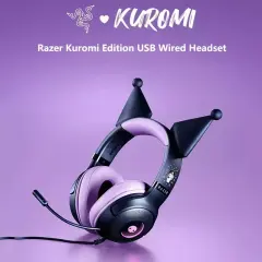 New Razer x Sanrio Kuromi Kraken V3 X Wired Headset Headphone