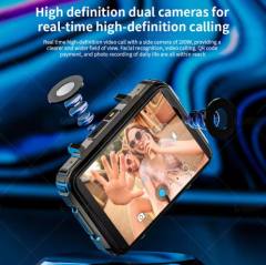 New LOKMAT APPLLP 5 MAX Android Watch Phone Square Big Screen Wifi 4G Calls Smartwatches Dual Camera with Flashlight Gaming Watch