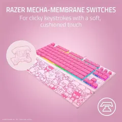 Razer x Sanrio Hello Kitty² Blackwidow Tenkeyless Keyboard and Wrist Rest Combo