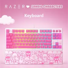 Razer x Sanrio Hello Kitty² Blackwidow Tenkeyless Keyboard and Wrist Rest Combo