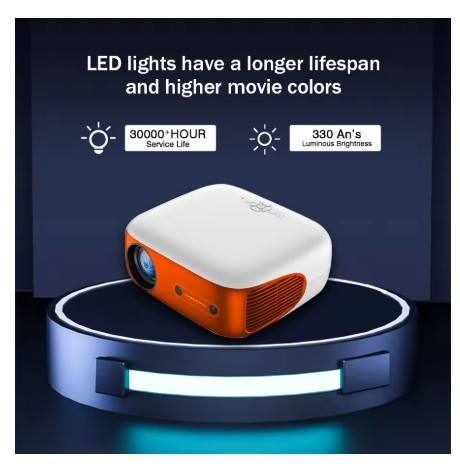 New HY800 PRO Netflix Officially Licensed Android 13 Projector with 1080P 500ANSI Prime Video YouTube WIFi BT5.2 Portable