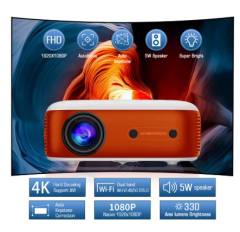New HY800 PRO Netflix Officially Licensed Android 13 Projector with 1080P 500ANSI Prime Video YouTube WIFi BT5.2 Portable