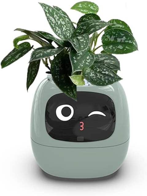 Smart Flowerpots Smart Pet Planter Ai Planter Intelligent Flowerpots Multiple Expressions 7 Smart Sensors and Ai Chips Make Raising Plants