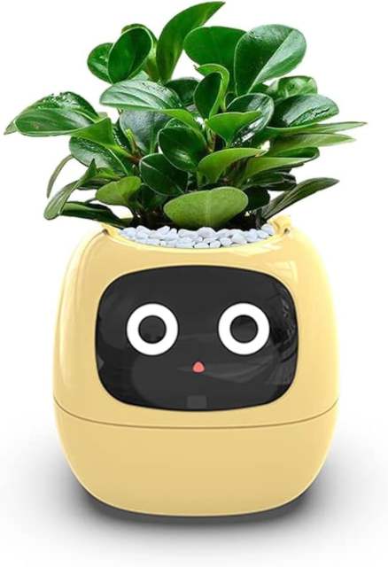 Smart Flowerpots Smart Pet Planter Ai Planter Intelligent Flowerpots Multiple Expressions 7 Smart Sensors and Ai Chips Make Raising Plants