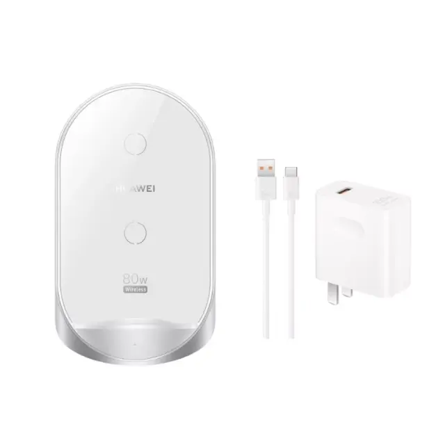 Huawei Pura 70 Pro Ultra 80W Max Qi Wireless Charger +100W Wall Charger Cable