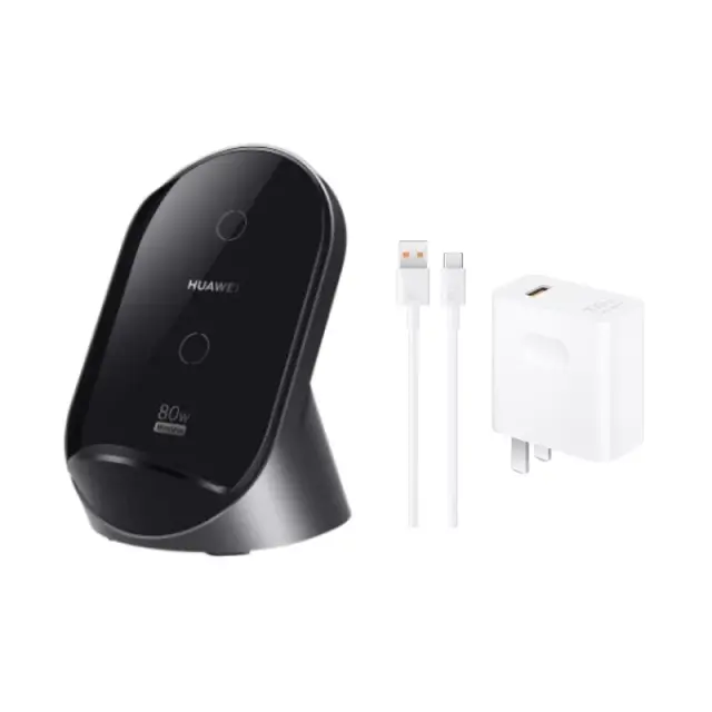 Huawei Pura 70 Pro Ultra 80W Max Qi Wireless Charger +100W Wall Charger Cable
