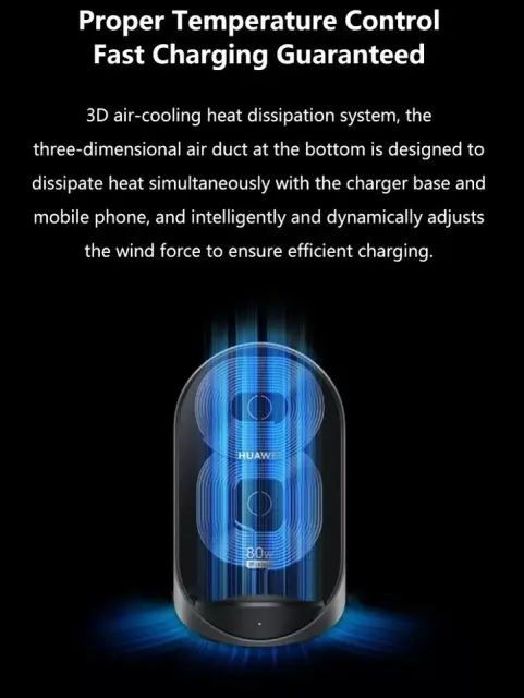 Huawei Pura 70 Pro Ultra 80W Max Qi Wireless Charger +100W Wall Charger Cable