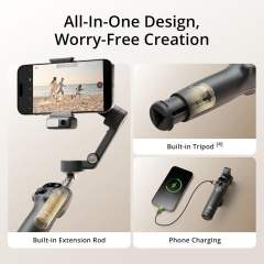 DJI Osmo Mobile 7P + Mic Mini TX (Infinity Black)