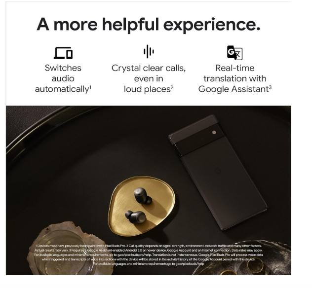 Google Pixel Buds Pro – Wireless Earbuds – Bluetooth Headphones