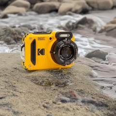 KODAK Pixpro WPZ2 - Compact Digital Camera 16M Pixels Waterproof to 15m  Shockproof Video 720p LCD Screen 2.7  Li-ion Battery Yellow