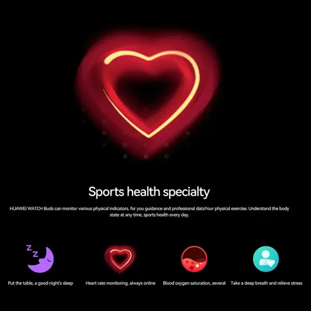 NEW HUAWEI WATCH Buds Earphone SmartWatch 2-in-1 Noise Reduction Call Blood Oxygen Monitoring Bluetooth Sports Bracelet