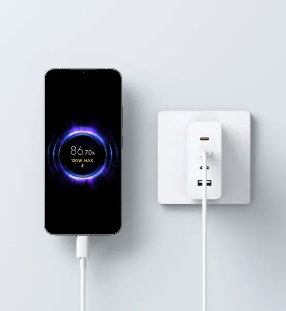 Xiaomi 120W GaN 4 Ports Fast Charging Charger 6A Cable For Mi 1514 13 Ultra Pro