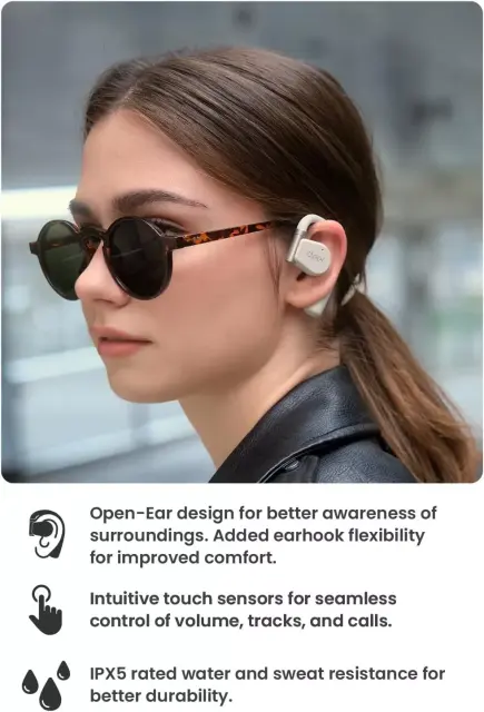 New Cleer ARC II Open-Ear True Wireless Bluetooth Earphones