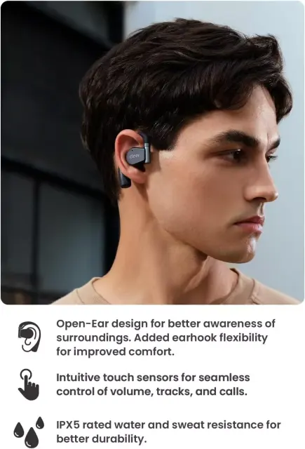 New Cleer ARC II Open-Ear True Wireless Bluetooth Earphones