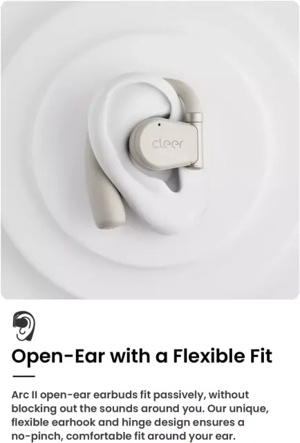 New Cleer ARC II Open-Ear True Wireless Bluetooth Earphones