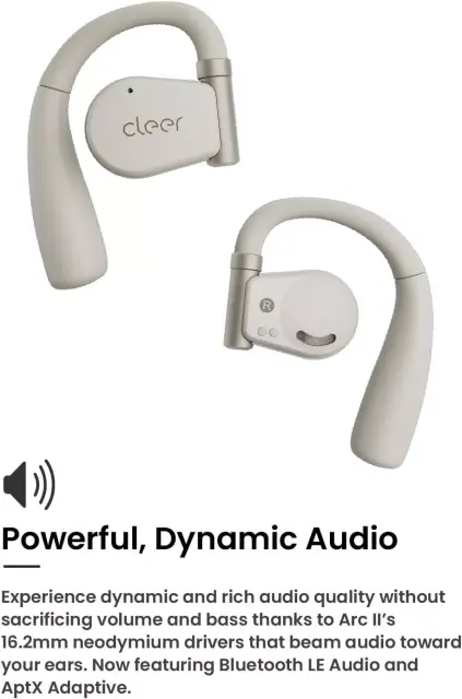 New Cleer ARC II Open-Ear True Wireless Bluetooth Earphones