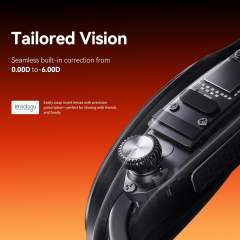 Rokid Max 2 AR Glasses Black 215" Micro-OLED Display 50° FOV 600 Nits Brightness Compatible with Smart Phone Steam Deck ROG