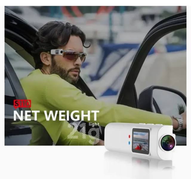 New S110 Fpv Smart Glasses Camera with IPS Display WiFi APP Control and 2.7K Ultra HD Video Recording