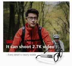 New S110 Fpv Smart Glasses Camera with IPS Display WiFi APP Control and 2.7K Ultra HD Video Recording