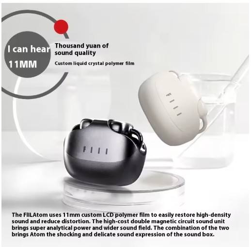 New FIIL Atom HiFi Bluetooth Earphones Bone Conduction Open Call Noise Reduction Waterproof Custom Sports Earphones