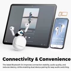 New SoundPEATS Air5 Lite Wireless Earbuds with Hi Res Audio Bluetooth 5.4 Semi in Ear Earphones