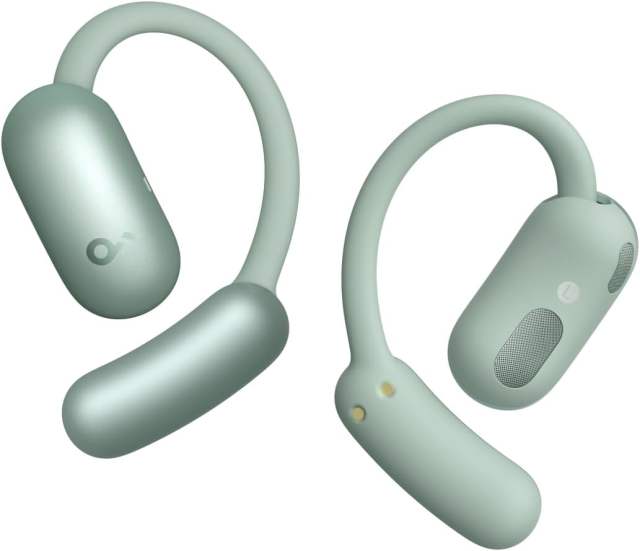 2025 New Soundcore AeroFit 2 by Anker Open-Ear Earphones Adjustable Ear Hooks Snug Fit Rich Bass Hi-Res  42H Playtime Bluetooth 5.4 AI Clear Calls Wireless Charging Translation Earbuds Real Time