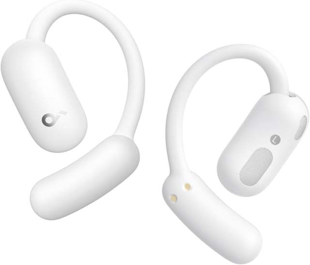 2025 New Soundcore AeroFit 2 by Anker Open-Ear Earphones Adjustable Ear Hooks Snug Fit Rich Bass Hi-Res  42H Playtime Bluetooth 5.4 AI Clear Calls Wireless Charging Translation Earbuds Real Time