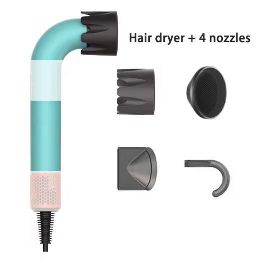 NEW HD18 1400W high-power hair dryer dries hair quickly lightweight body, low noise comes with various types of air nozzles