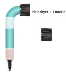 NEW HD18 1400W high-power hair dryer dries hair quickly lightweight body, low noise comes with various types of air nozzles