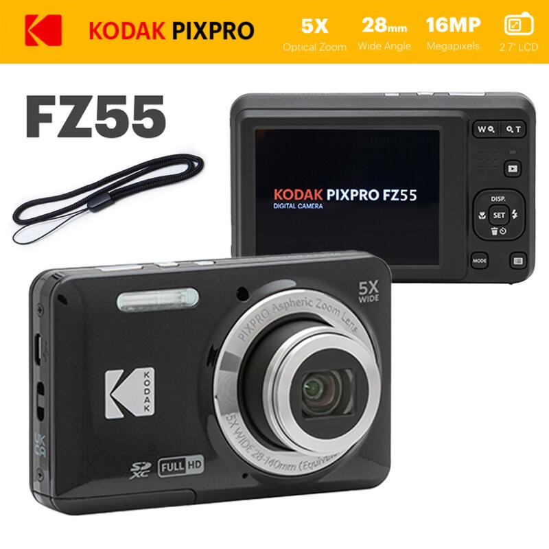 NEW KODAK PIXPRO FZ55 16MP Digital Camera 5X Optical Zoom