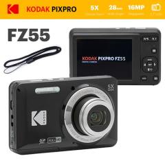 KODAK PIXPRO FZ55-RD 16MP Digital Camera 5X Optical Zoom 28mm Wide Angle 1080P Full HD Video 2.7" LCD Vlogging Camera