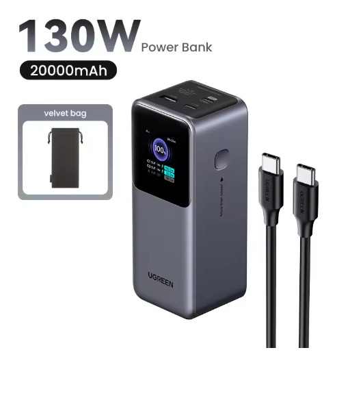 NEW UGREEN Nexode 200W 25000mAh Power Bank Portable PD External