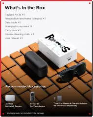 2025 New RayNeo Air 3S Smart AR Glasses XR Glasses 201" 120Hz Full HD HueView Screen