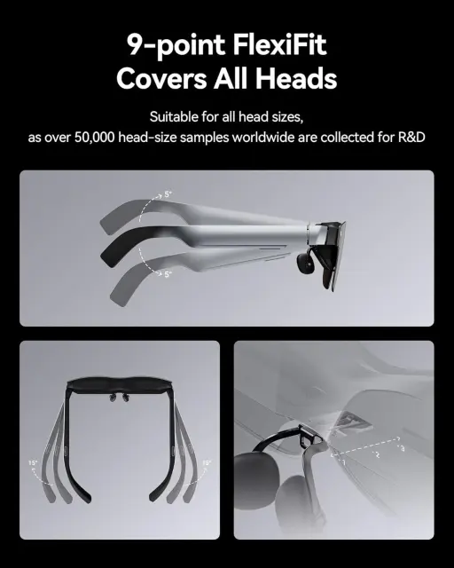 2025 New RayNeo Air 3S Smart AR Glasses XR Glasses 201" 120Hz Full HD HueView Screen