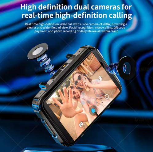 New LOKMAT APPLLP 5 MAX Android Watch Phone Square Big Screen Wifi 4G Calls Smartwatches Dual Camera with Flashlight Gaming Watch