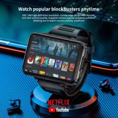 New LOKMAT APPLLP 5 MAX Android Watch Phone Square Big Screen Wifi 4G Calls Smartwatches Dual Camera with Flashlight Gaming Watch