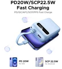 NEW UGREEN 20000mAh Dual Type C Cable Power Bank Fast Charge Portable PowerBank