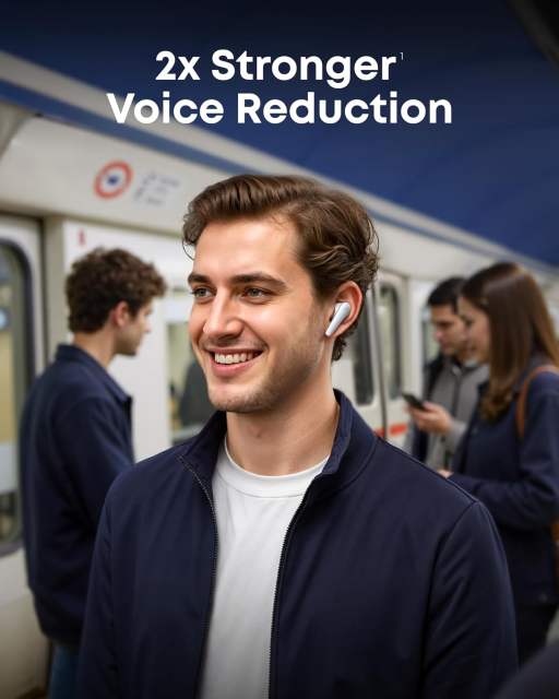 New Soundcore Liberty 5 by Anker Noise-Cancelling Wireless Earbuds 2x Stronger Voice Reduction Real-Time Adaptive Noise Cancellation Fast Charging, Dolby Audio 6-Mic AI Clear Calls