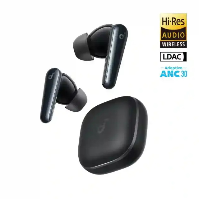 New Soundcore Liberty 5 by Anker Noise-Cancelling Wireless Earbuds 2x Stronger Voice Reduction Real-Time Adaptive Noise Cancellation Fast Charging, Dolby Audio 6-Mic AI Clear Calls