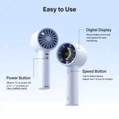 New JisuLife Handheld Fan Life10S 28h Superior Battery Life